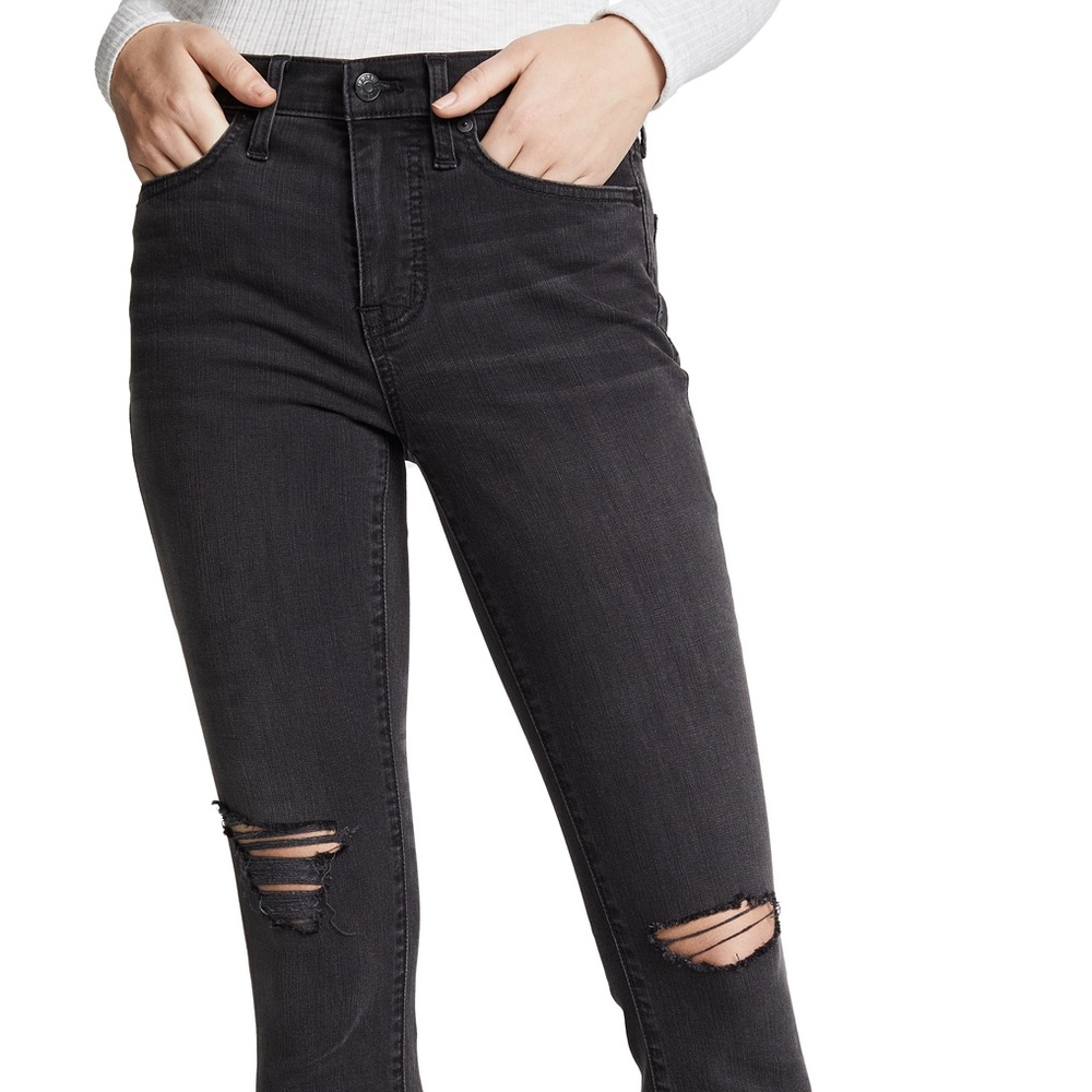 // madewell // high rise black skinny jeans